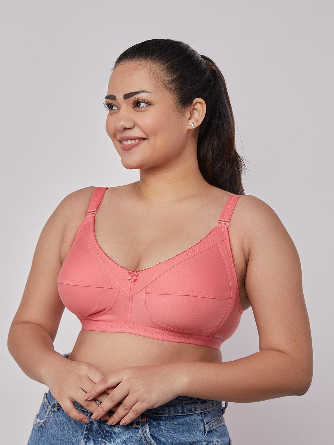 MAASHIE Premium Bra (Peach Coral)