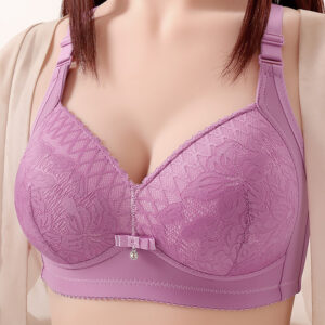 প্রিমিয়াম লেস কমফোর্ট ব্রা (Purple)