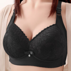প্রিমিয়াম লেস কমফোর্ট ব্রা (Black)