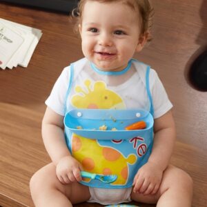 Waterproof Baby Feeding Bibs For Baby Kid (Blue)
