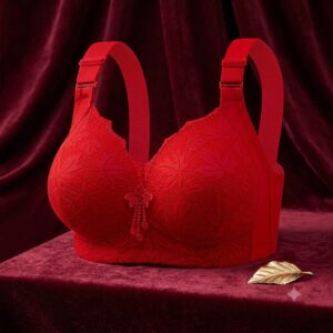 Non-Magnetic Push Up Bra (Red)