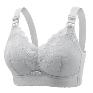 High Quality Non-Magnetic Push Up Bra (Silver Gray)