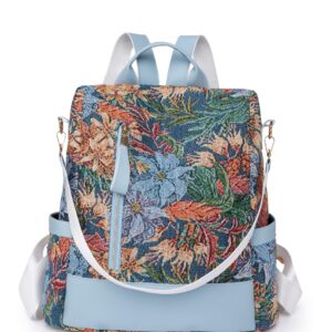 Premium Ledis Cotton Print Backpack (Golden)