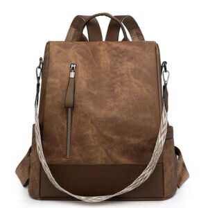 Premium Fashionable Leather Backpack for Ledis (Golden)